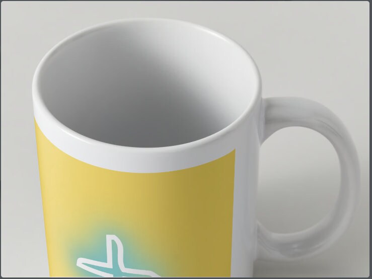 Tic- Tac Toe Mug (Yellow)