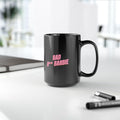 Bad A** Barbie Mug | Black Ceramic Coffee Cup