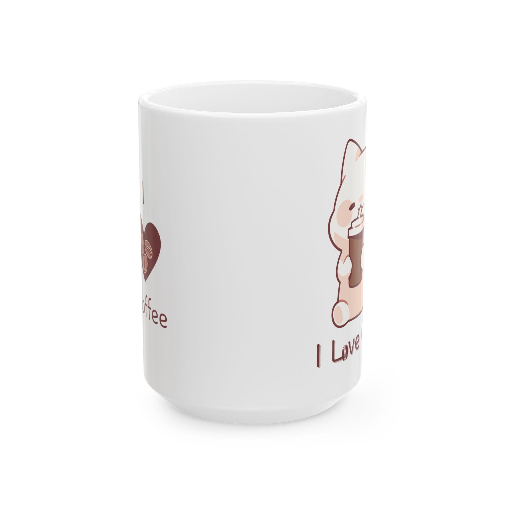 Cute Coffee Mug, Animal Design, Gift for Coffee Lover (11oz, 15oz)