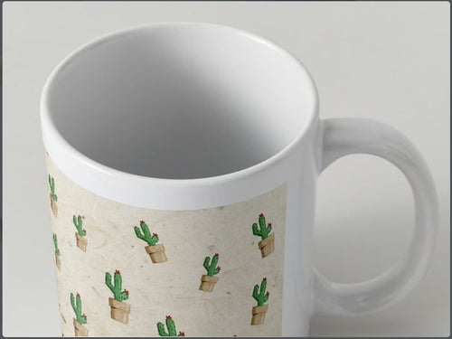 Cactus Design 15 oz mug