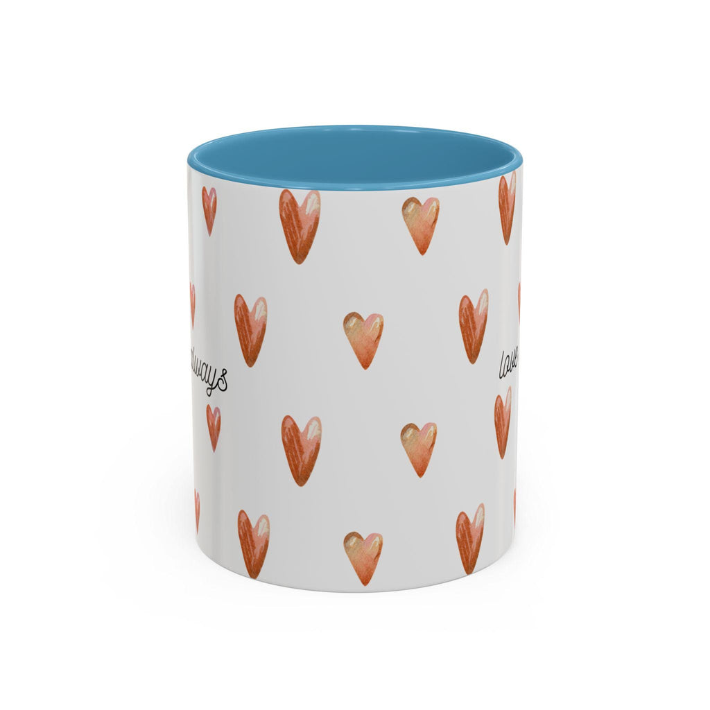 Heart Coffee Mug | 'Love Always' Accent Mug, Gift for Her