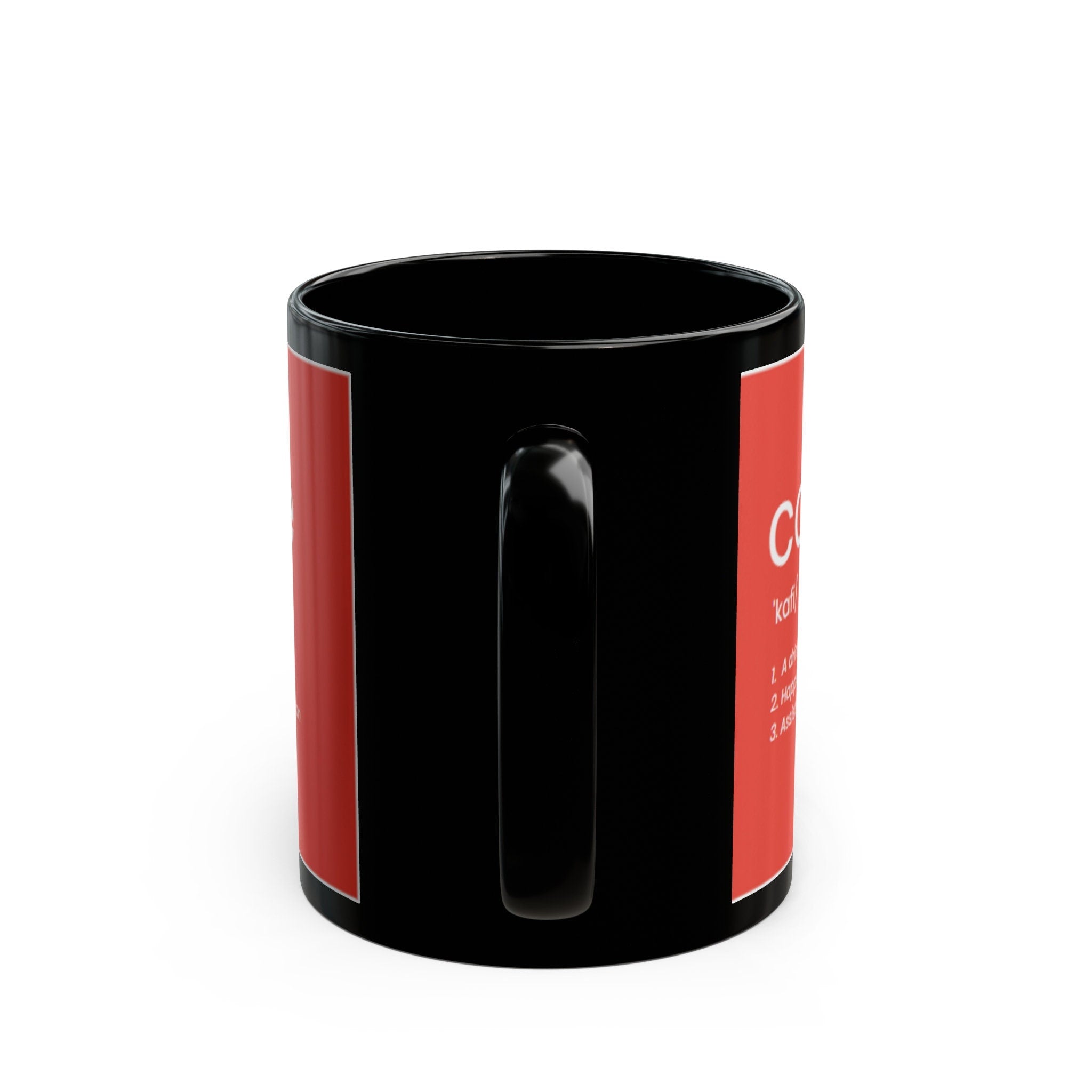 Definition of Coffee Black Mug (11oz, 15oz)