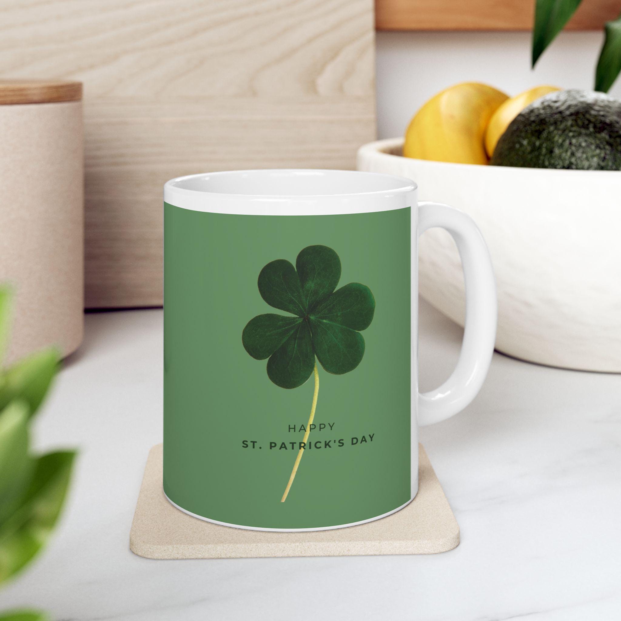 Four-Leaf Clover St. Patrick's Day Mug | Ceramic Mug