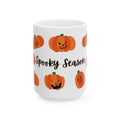 Spooky Season Pumpkin Ceramic Mug, Halloween Coffee Cup