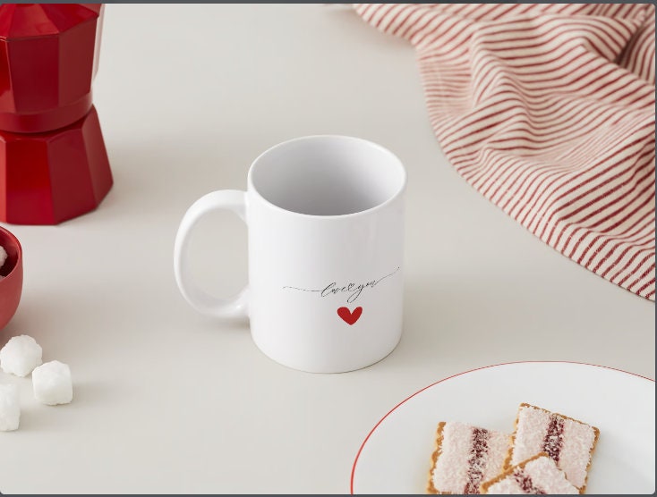 Love You- Heart 15 oz Mug