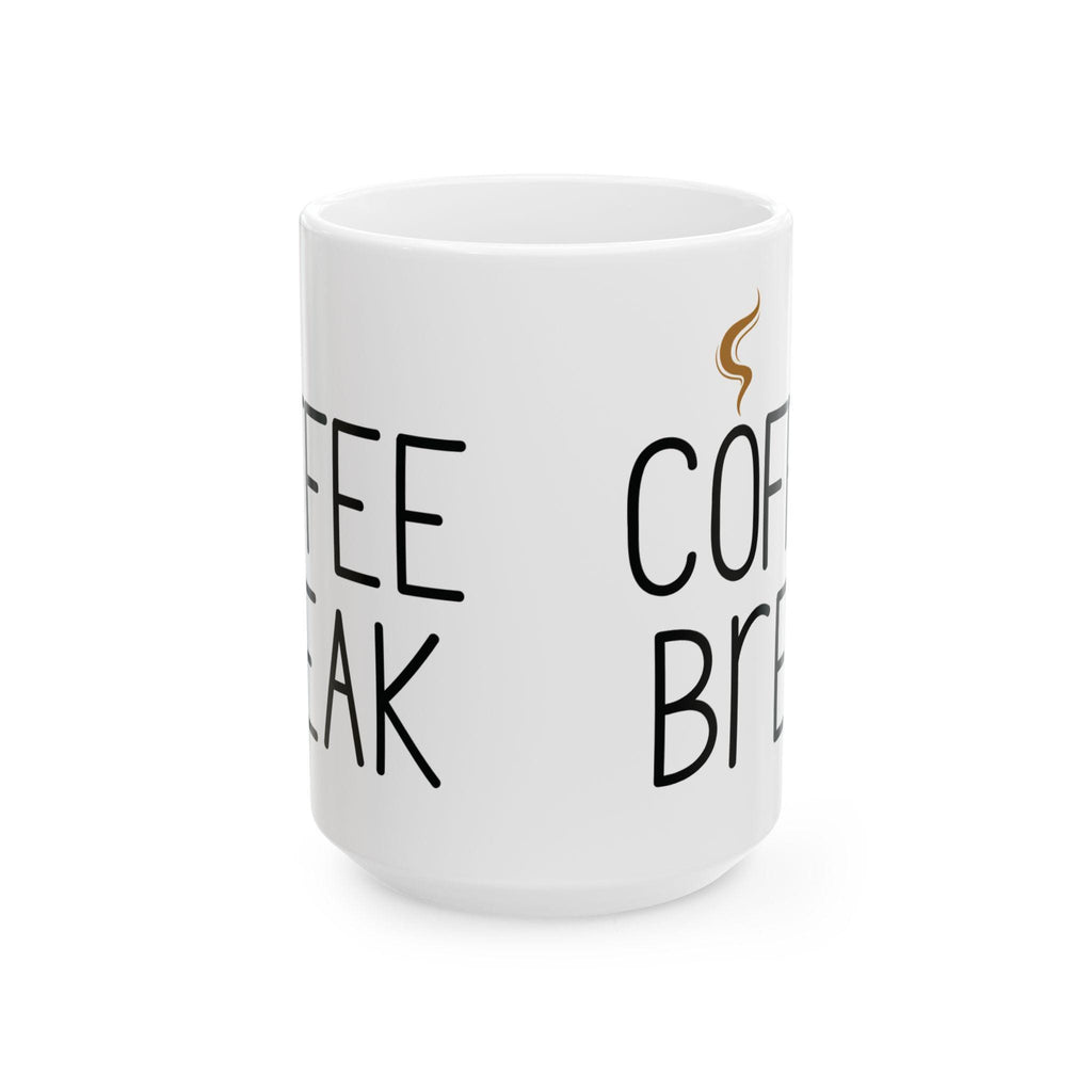 Coffee Break- Mug: Vibrant, Glossy Finish - Gift for Coffee Lovers