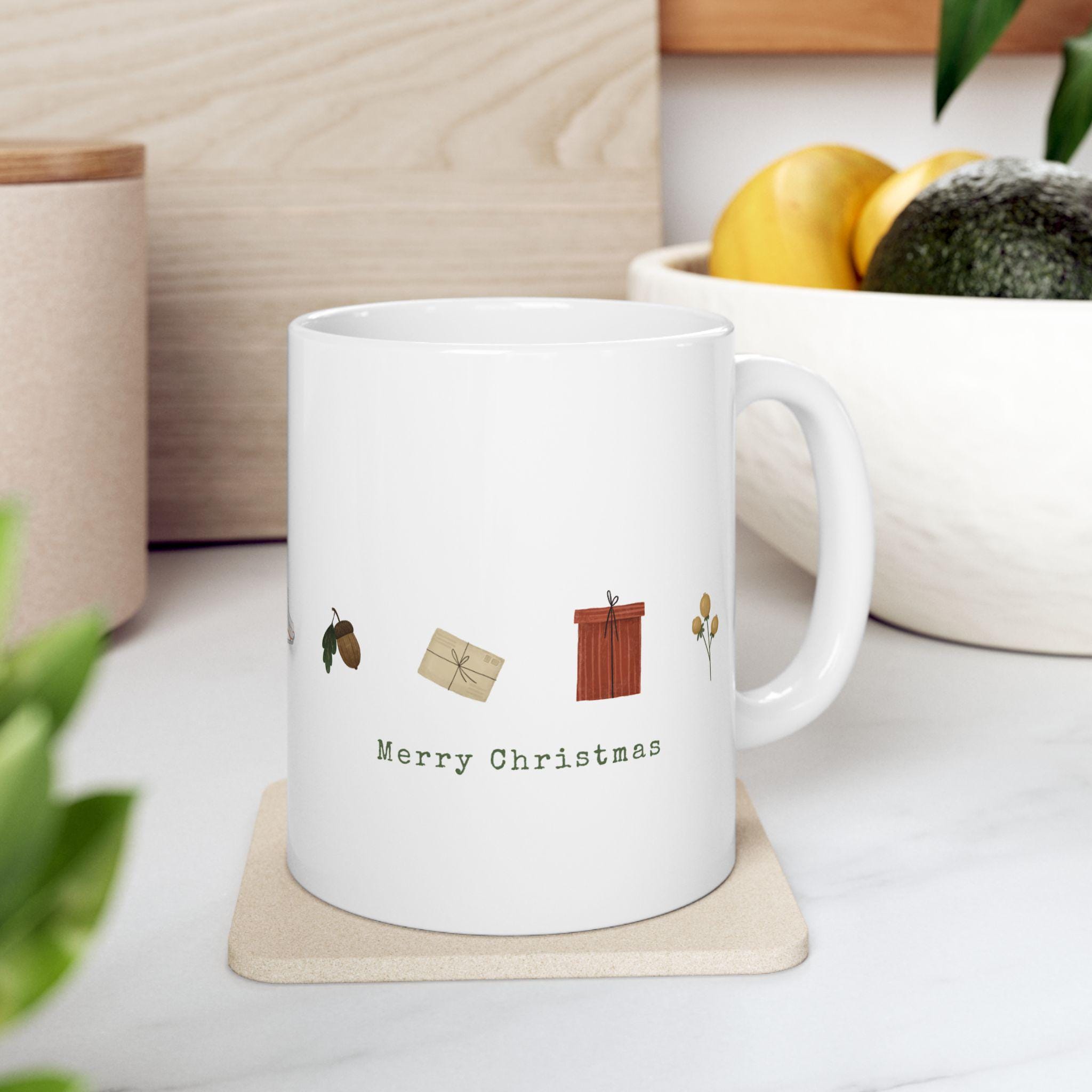 Mini Holiday Icons Mug | Christmas Ornament Tree Skate Gift Box