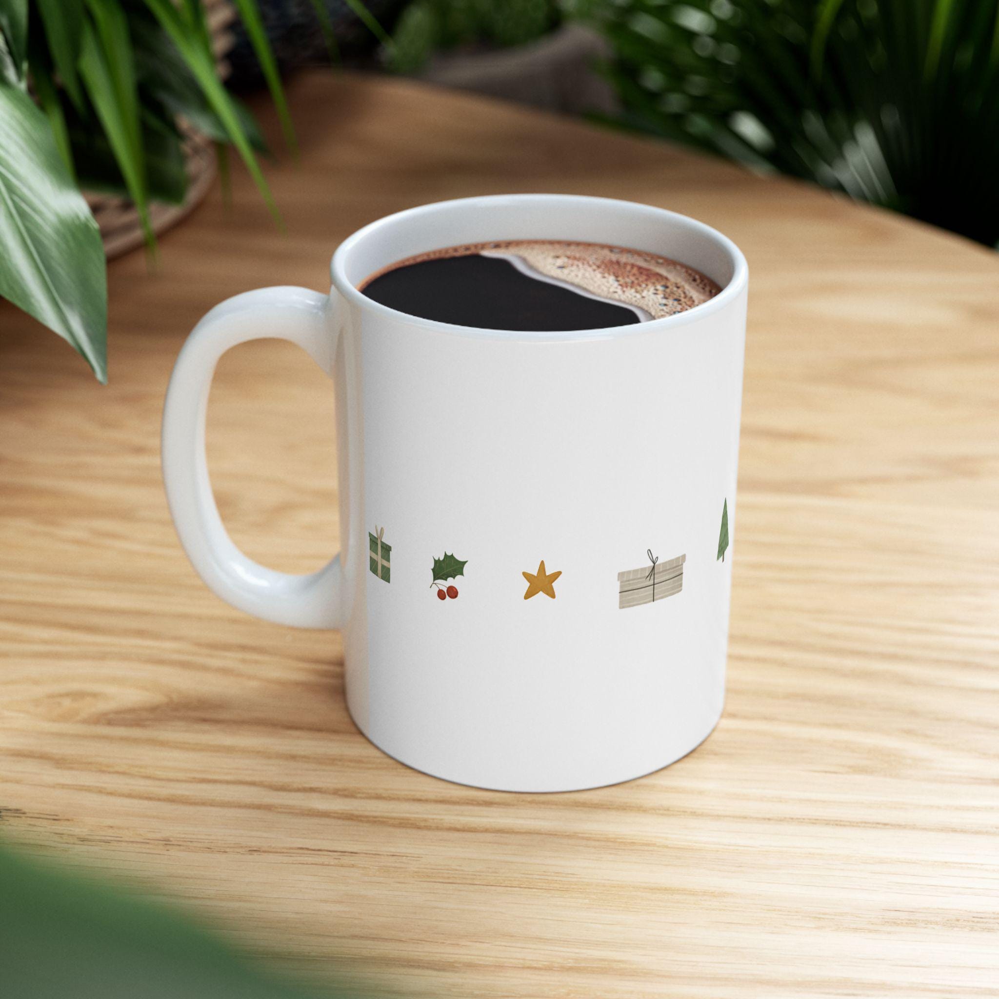 Mini Holiday Icons Mug | Christmas Ornament Tree Skate Gift Box