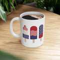 Patriotic Popsicle Mug: Americana 4th of July Coffee Cup