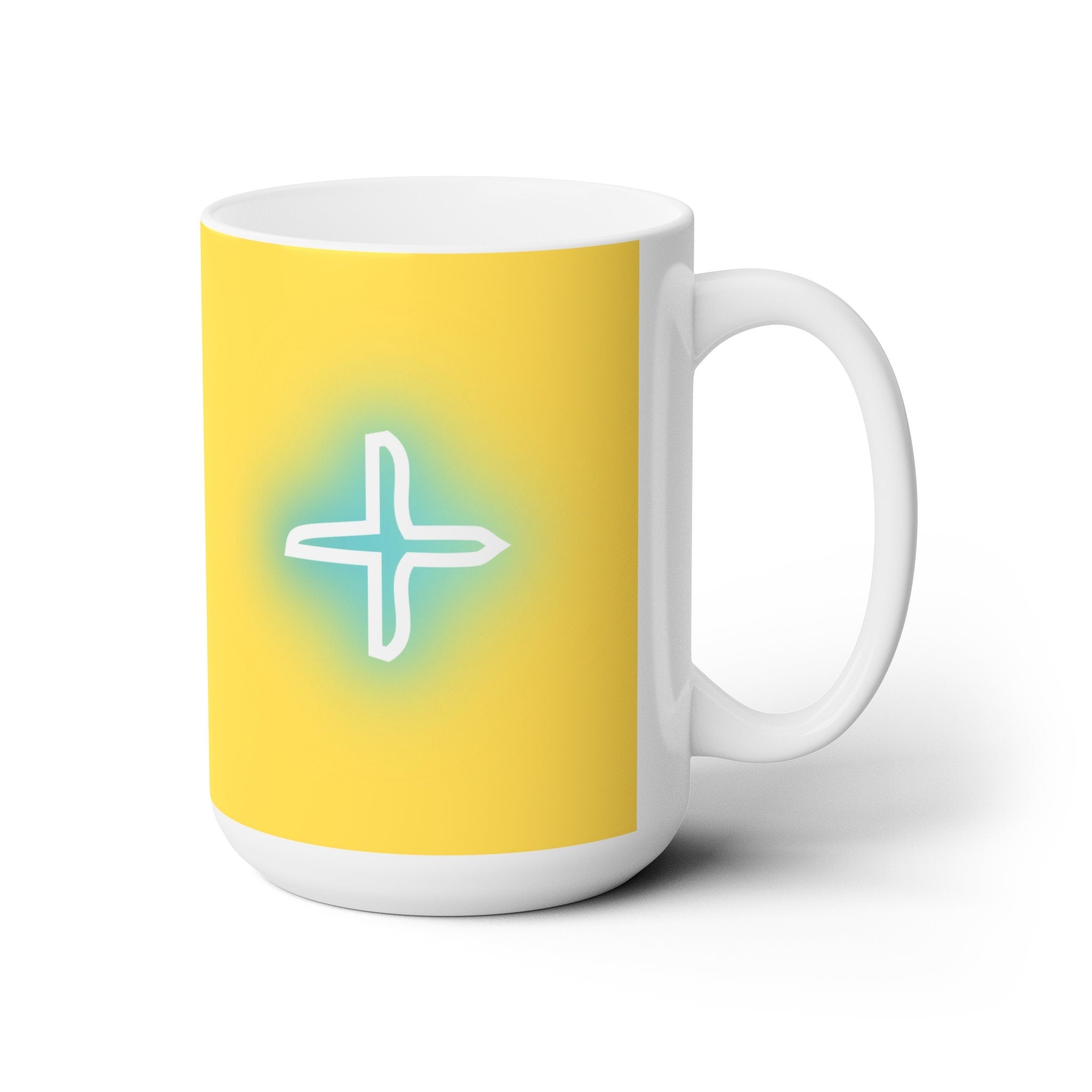 Tic- Tac Toe (Yellow) Ceramic Mug 15oz