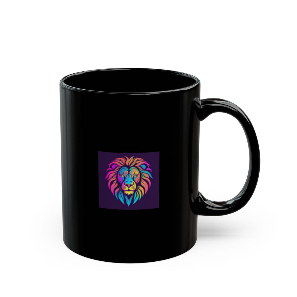 Colorful Lion Mug: Vibrant Coffee Cup, Animal Lover Gift