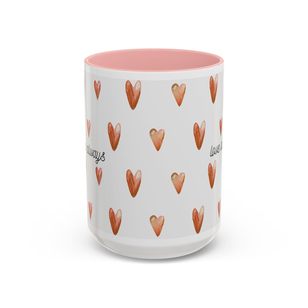 Heart Coffee Mug | 'Love Always' Accent Mug, Gift for Her