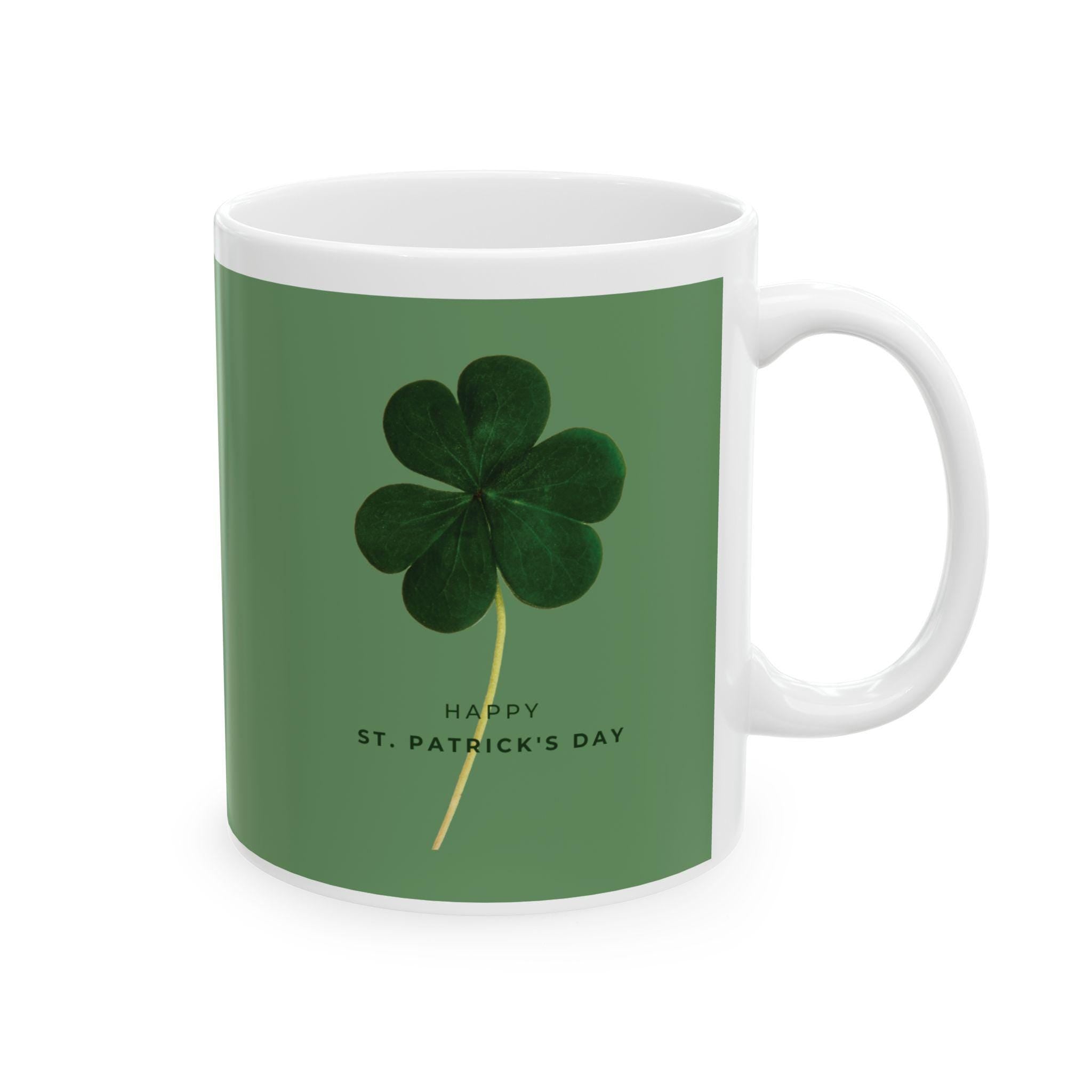 Four-Leaf Clover St. Patrick's Day Mug | Ceramic Mug