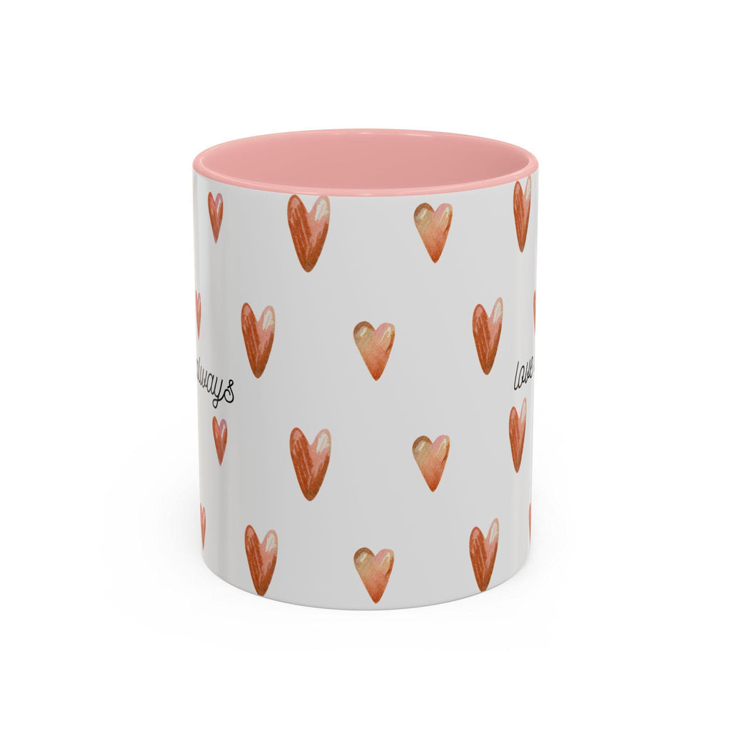 Heart Coffee Mug | 'Love Always' Accent Mug, Gift for Her