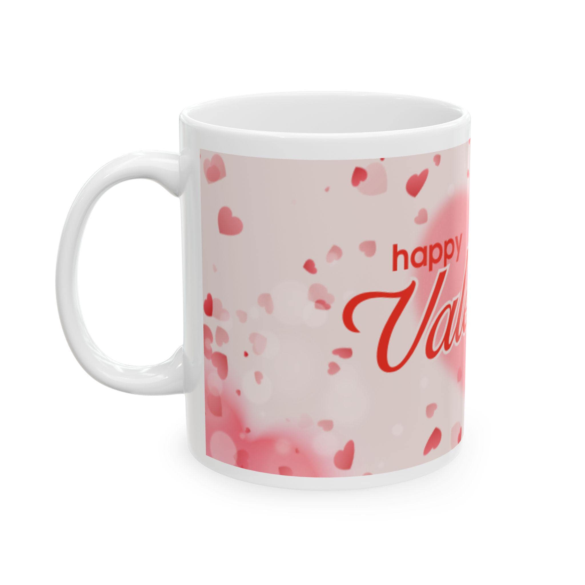 Happy Valentine's Day heart pattern  Mug -Ceramic coffee cup