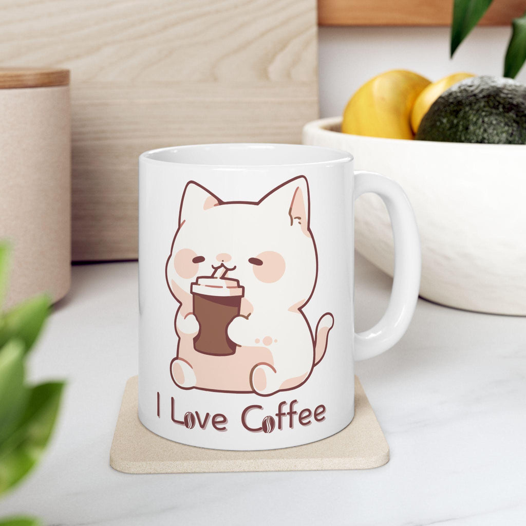 Cute Coffee Mug, Animal Design, Gift for Coffee Lover (11oz, 15oz)