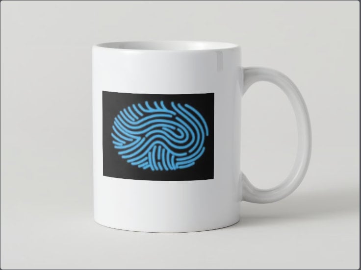 Fingerprint mug- Ceramic 15oz Mug