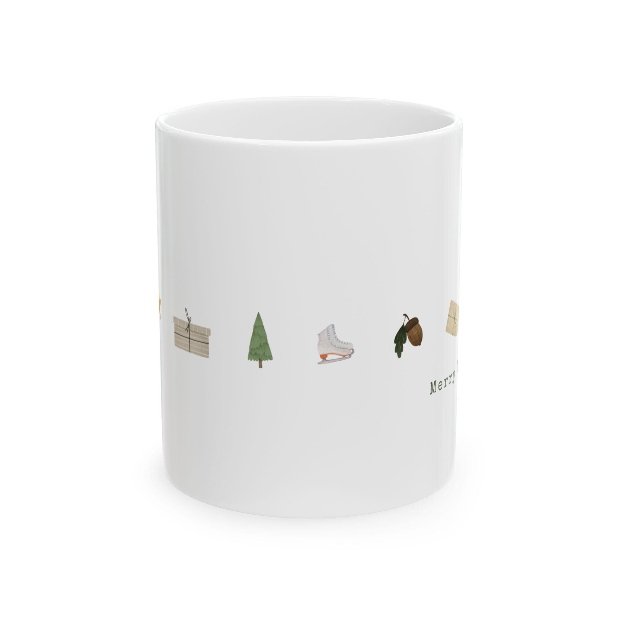 Mini Holiday Icons Mug | Christmas Ornament Tree Skate Gift Box