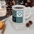 Love Design Ceramic Mug, Gift for Friends