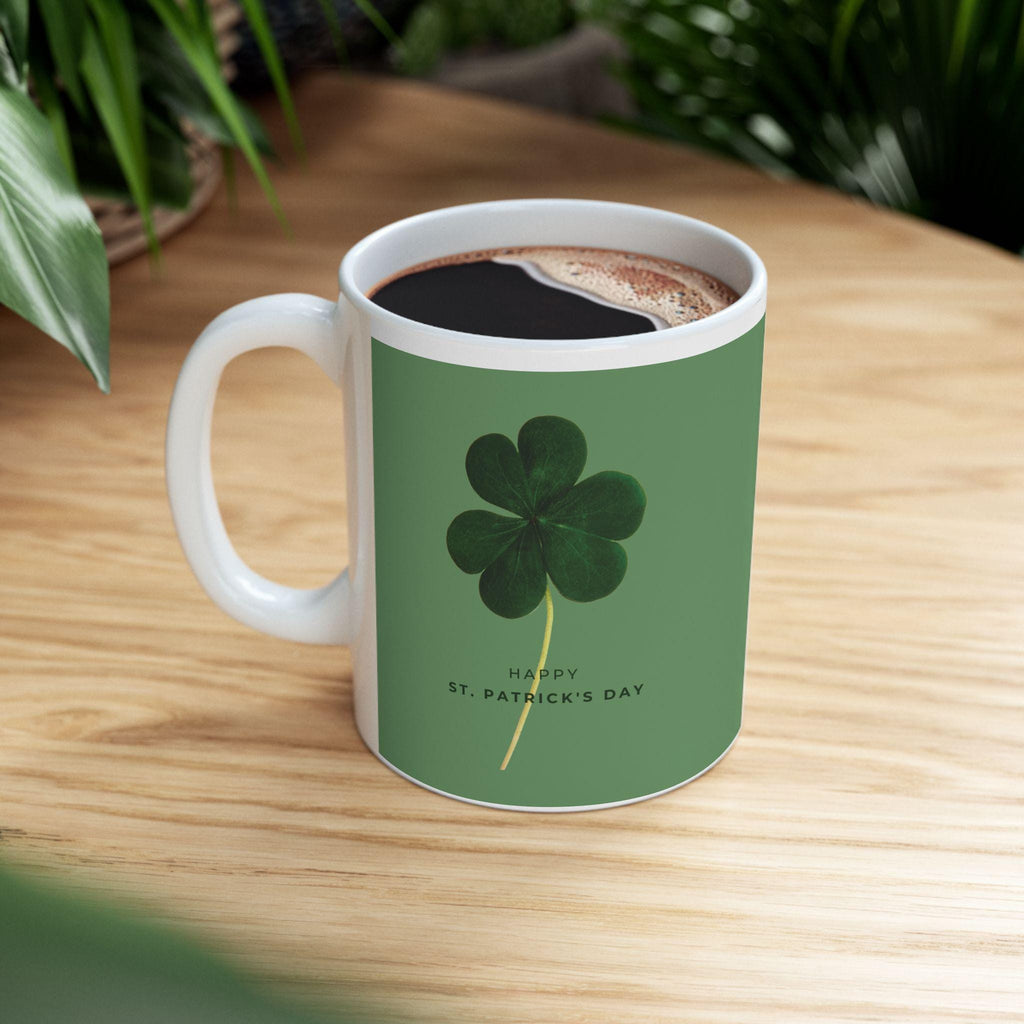 Four-Leaf Clover St. Patrick's Day Mug | Ceramic Mug