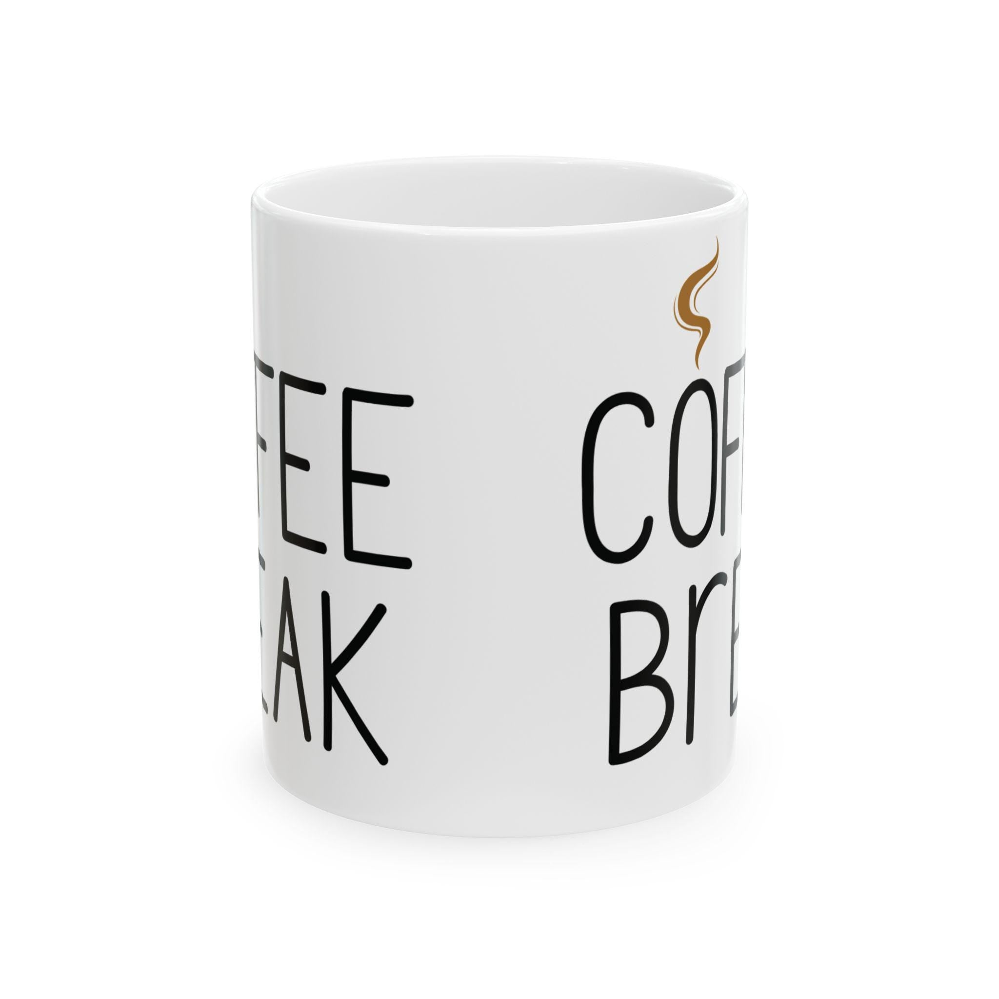 Coffee Break- Mug: Vibrant, Glossy Finish - Gift for Coffee Lovers