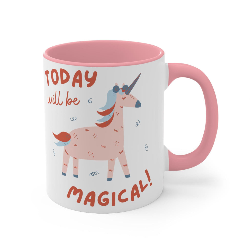Magical Unicorn Accent Mug  Cheerful Gift for Kids and Adults, Unicorn Lovers, Birthday Celebration