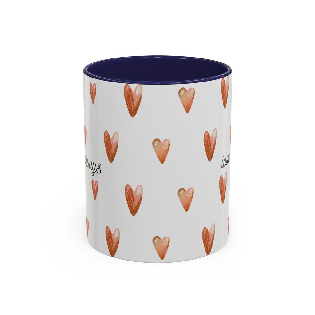Heart Coffee Mug | 'Love Always' Accent Mug, Gift for Her