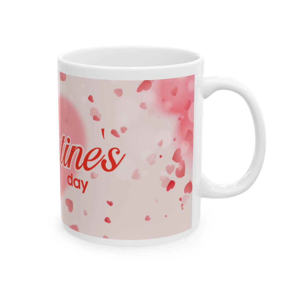 Happy Valentine's Day heart pattern  Mug -Ceramic coffee cup