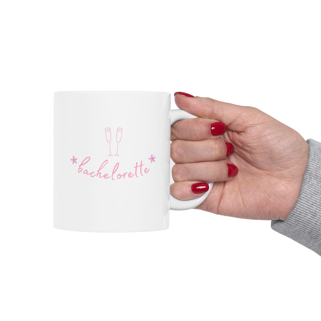 Pink Bachelorette Ceramic Mug: Coffee or Tea Gift