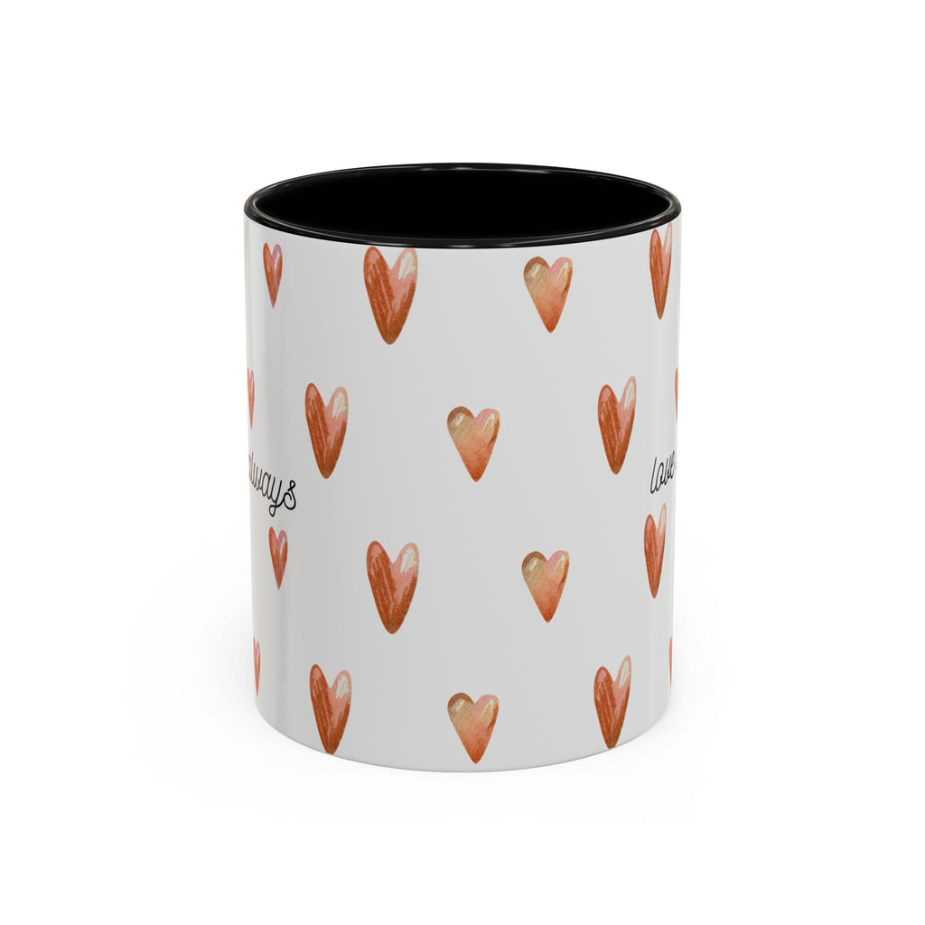 Heart Coffee Mug | 'Love Always' Accent Mug, Gift for Her