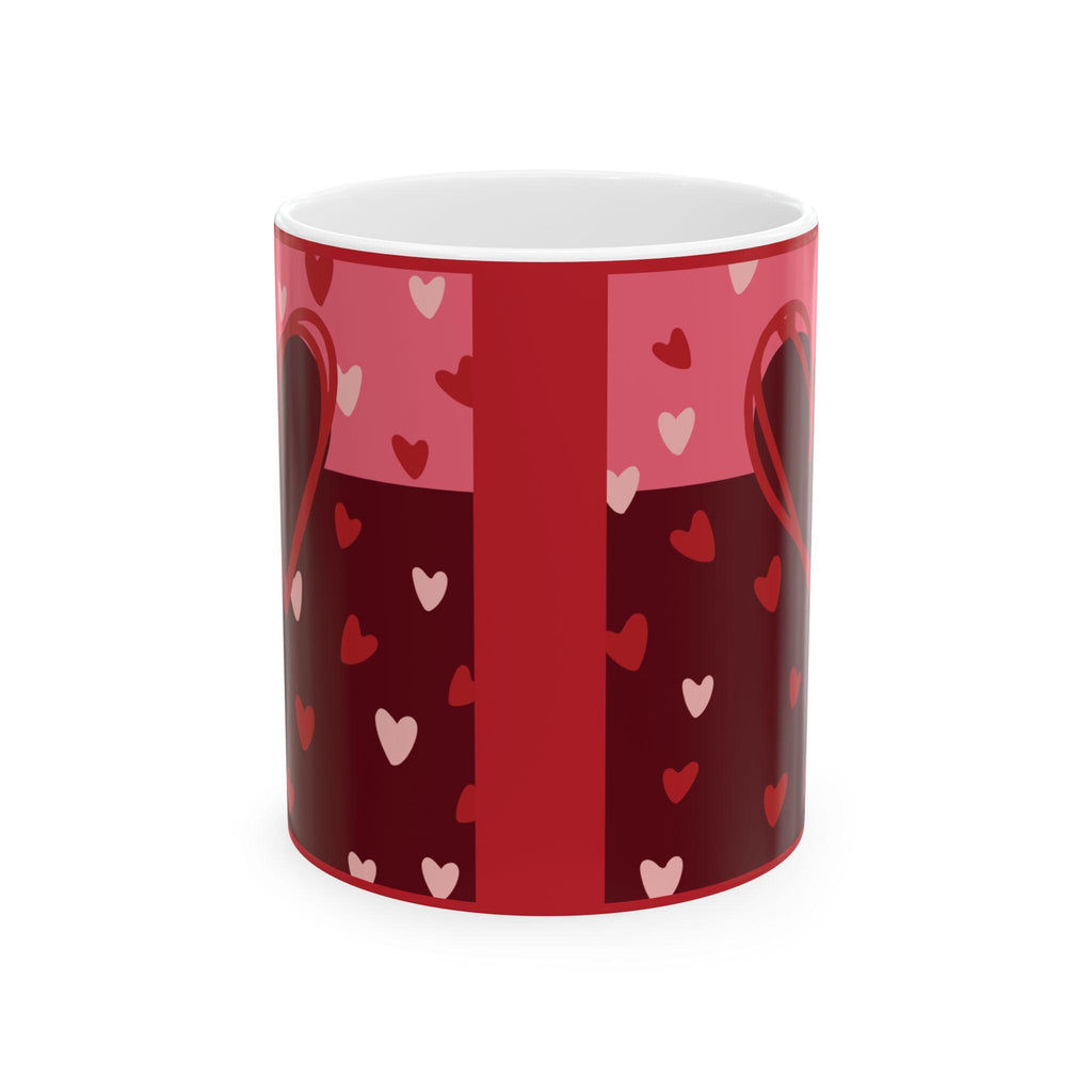 Heart Felt Ceramic Coffee Mug - Multi Heart Love Design