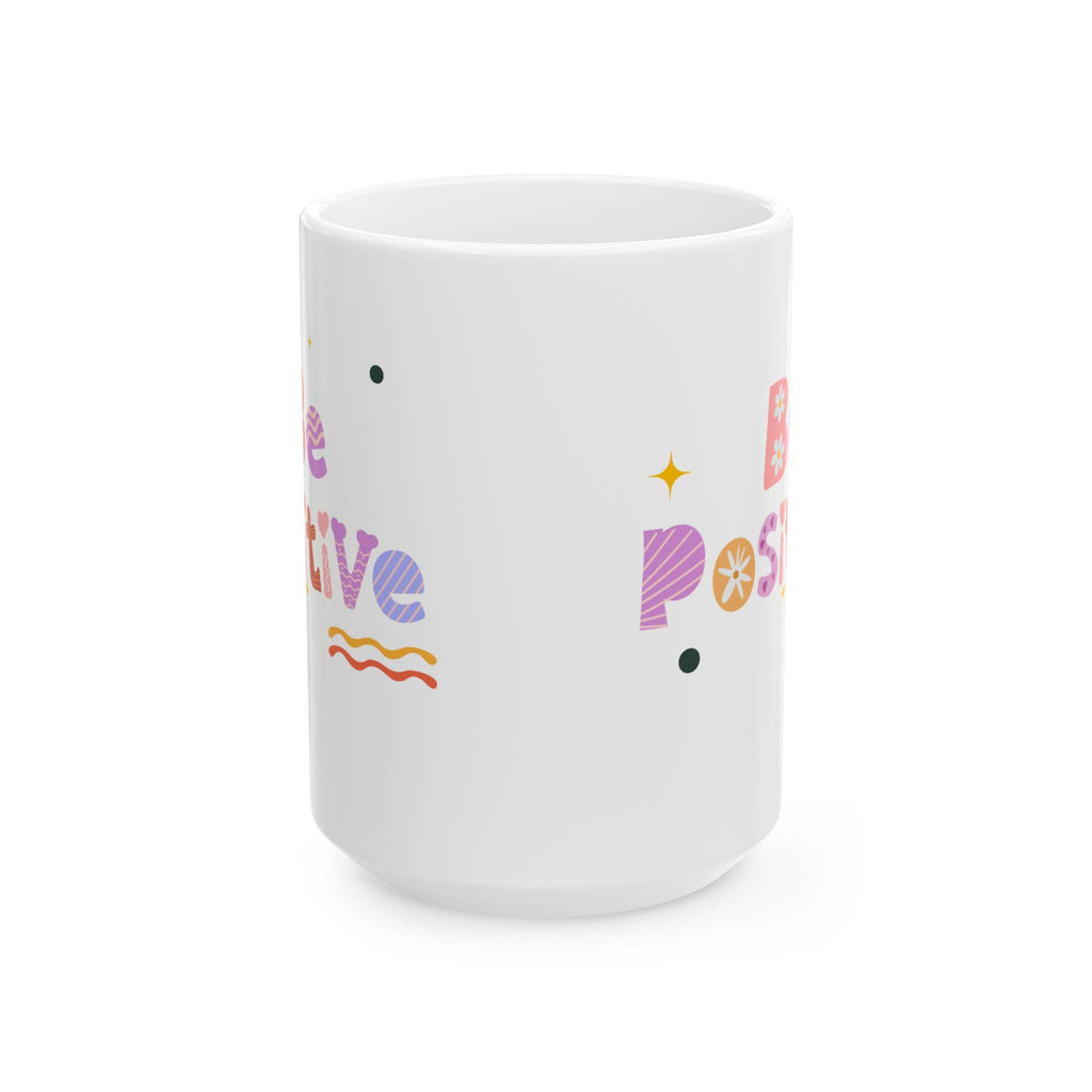 Positive Vibes Ceramic Coffee Mug: Inspirational Gift for Friends