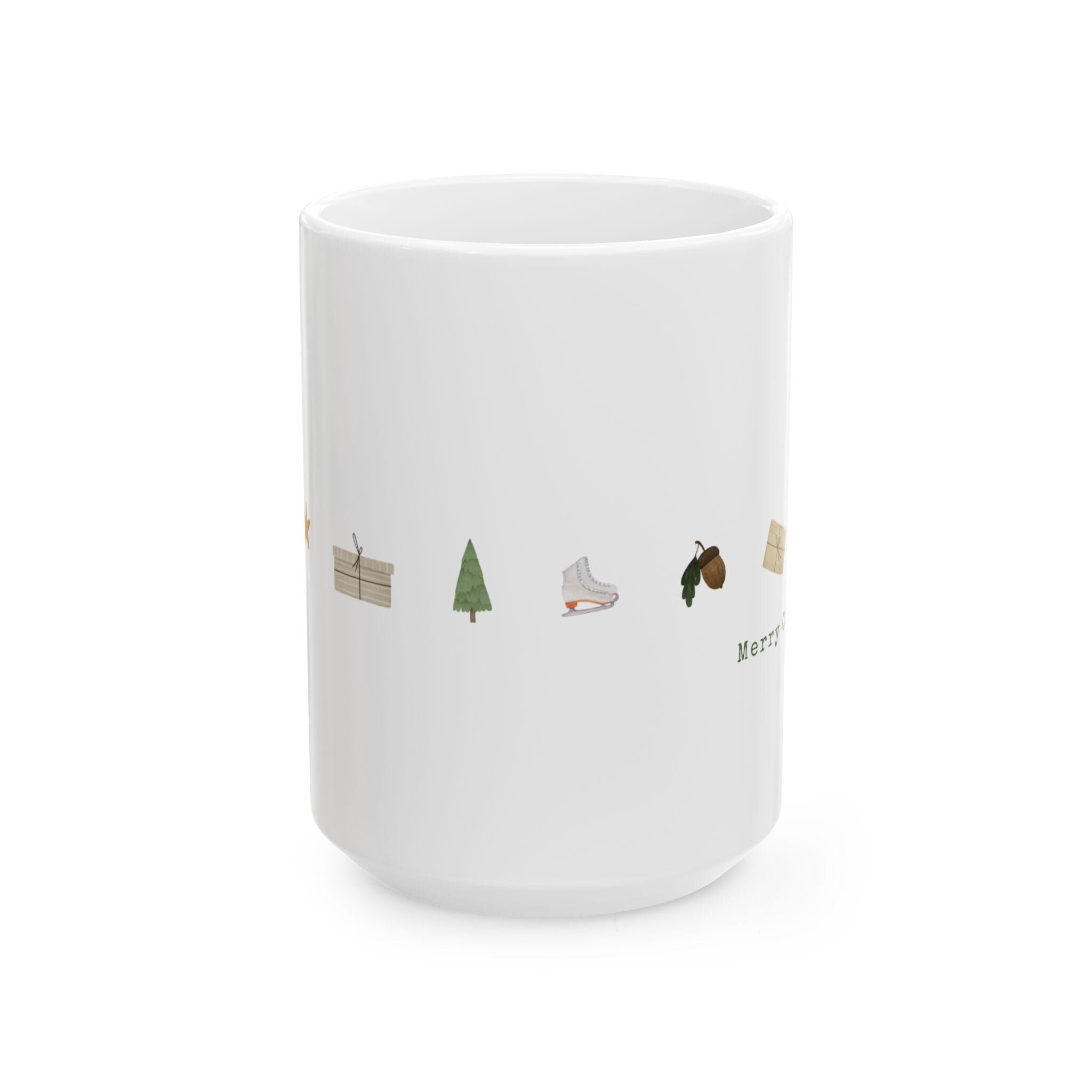 Mini Holiday Icons Mug | Christmas Ornament Tree Skate Gift Box
