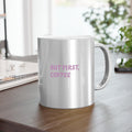 Metallic Coffee Mug: Silver or Gold Ceramic Cup, Stylish Drinkware