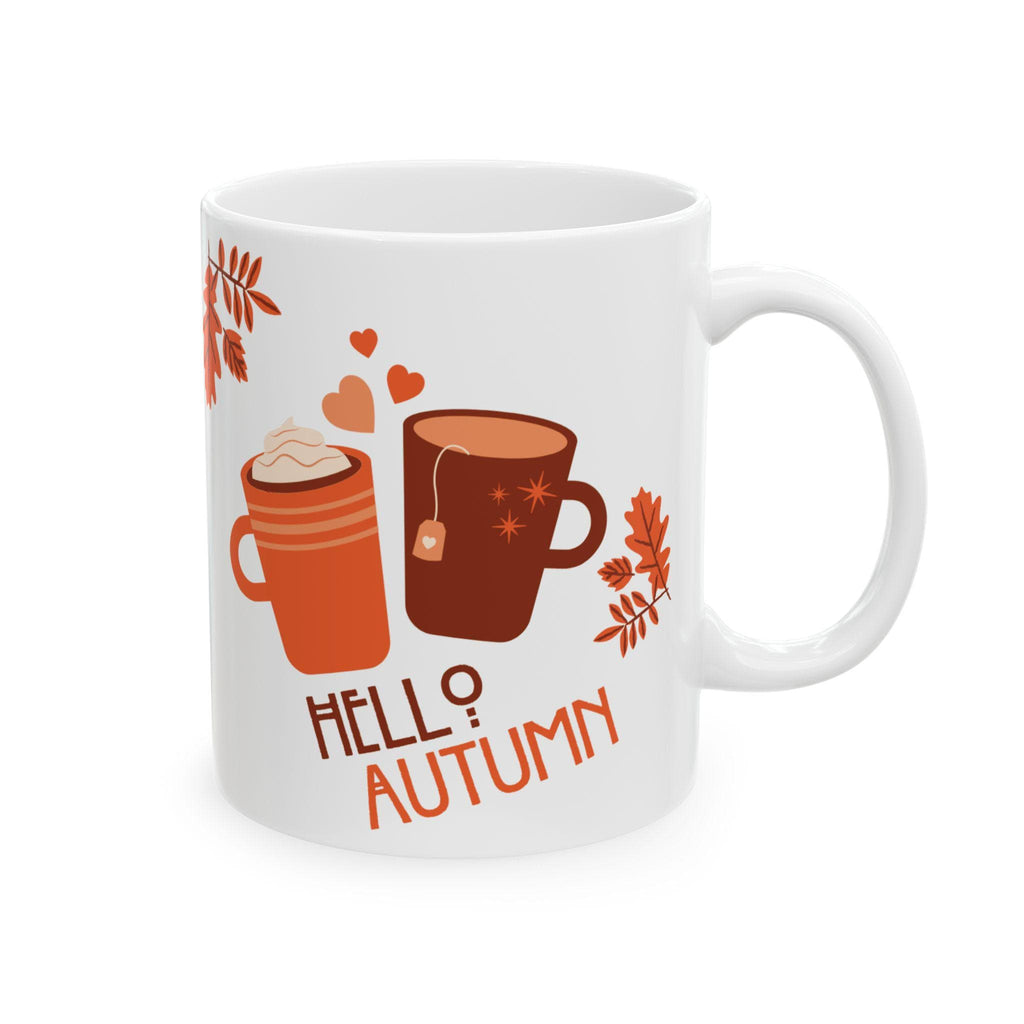 Autumn Leaves Ceramic Mug: Cozy Fall Drinkware