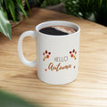 Fall Ceramic Coffee Mug: Cozy Autumn Decor, Nature Lover Gift