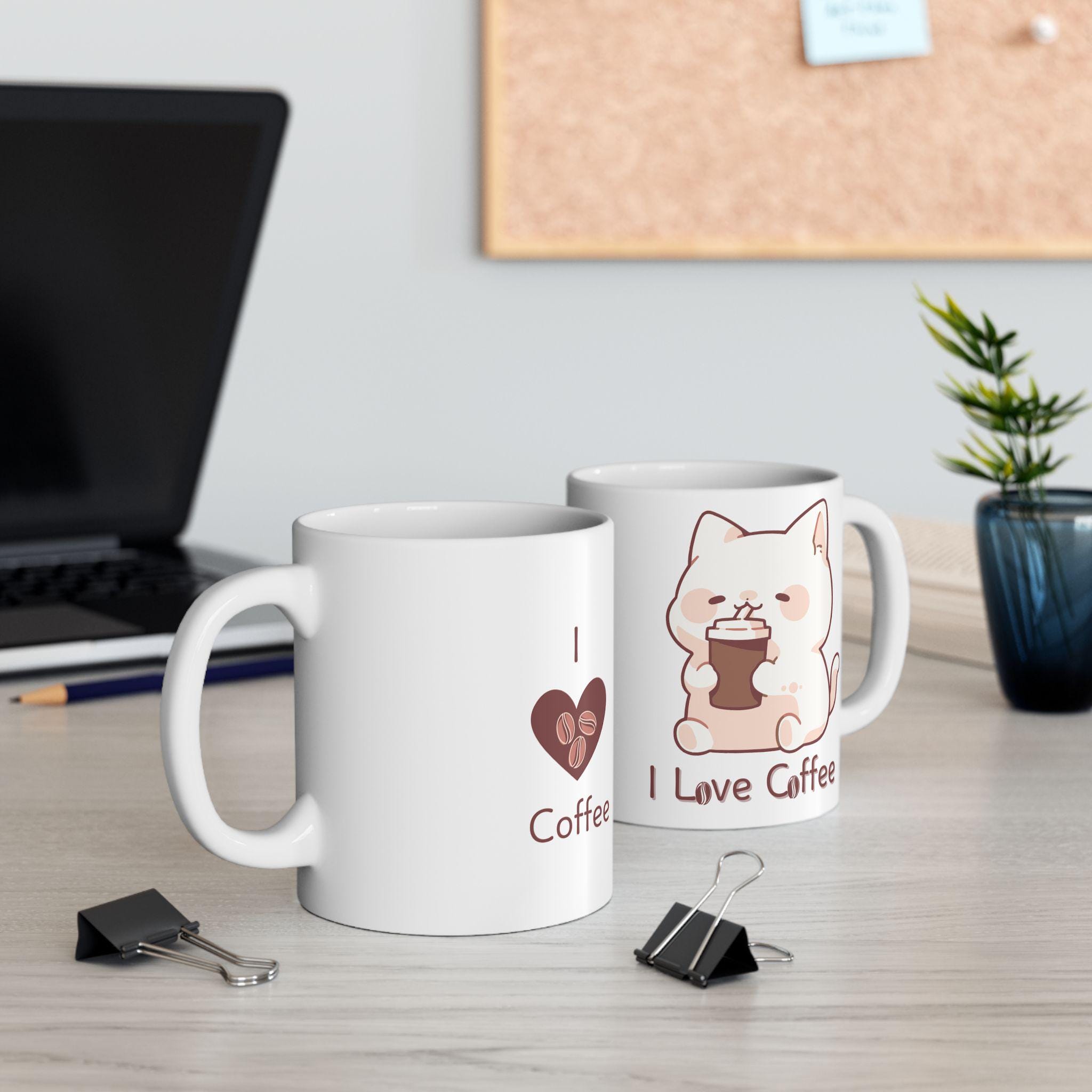 Cute Coffee Mug, Animal Design, Gift for Coffee Lover (11oz, 15oz)