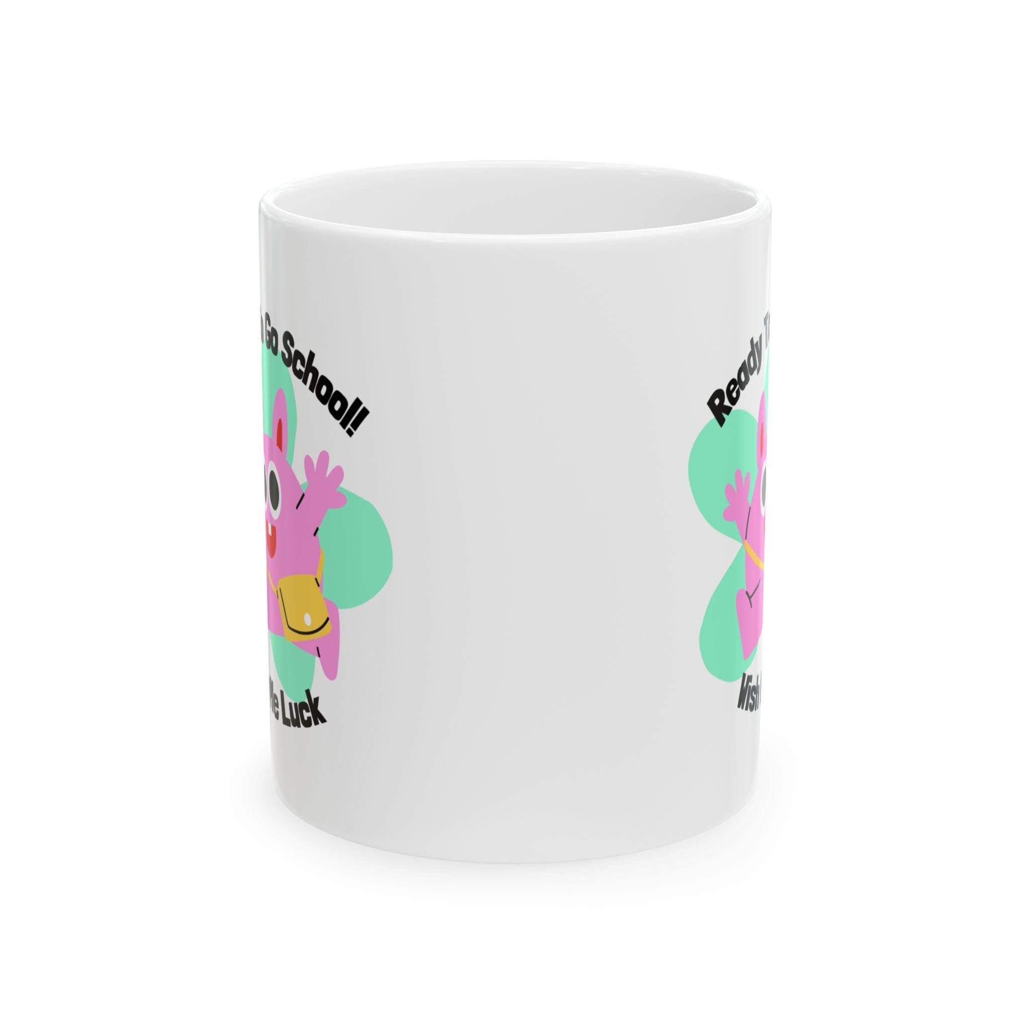 Cute Pig Ceramic Mug - Back to School Gift, Fun Coffee Cup