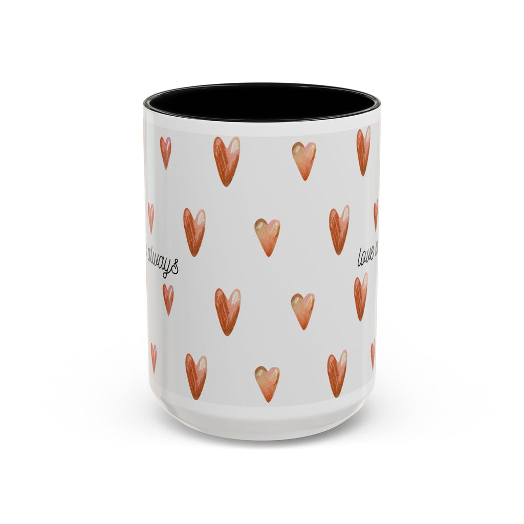 Heart Coffee Mug | 'Love Always' Accent Mug, Gift for Her