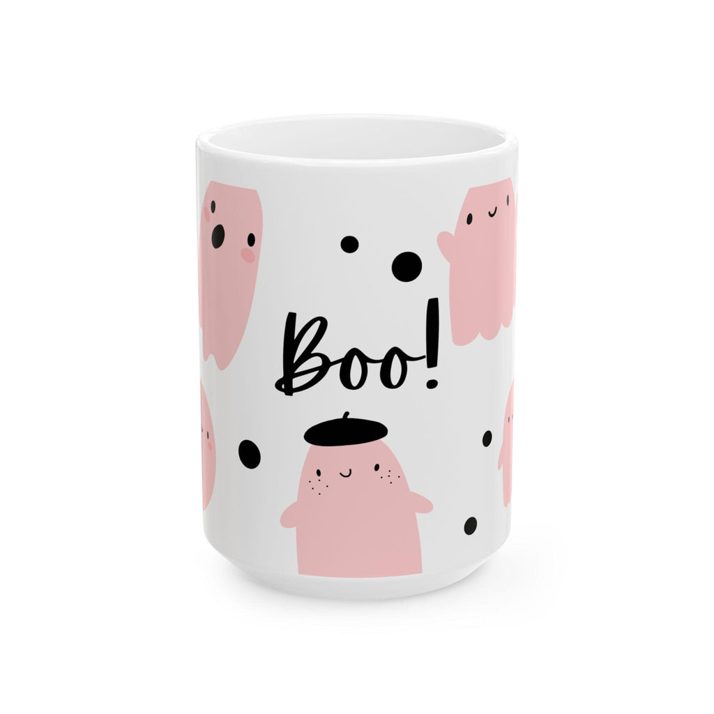 Cute Ghost Ceramic Coffee Mug, Spooky Halloween Decor