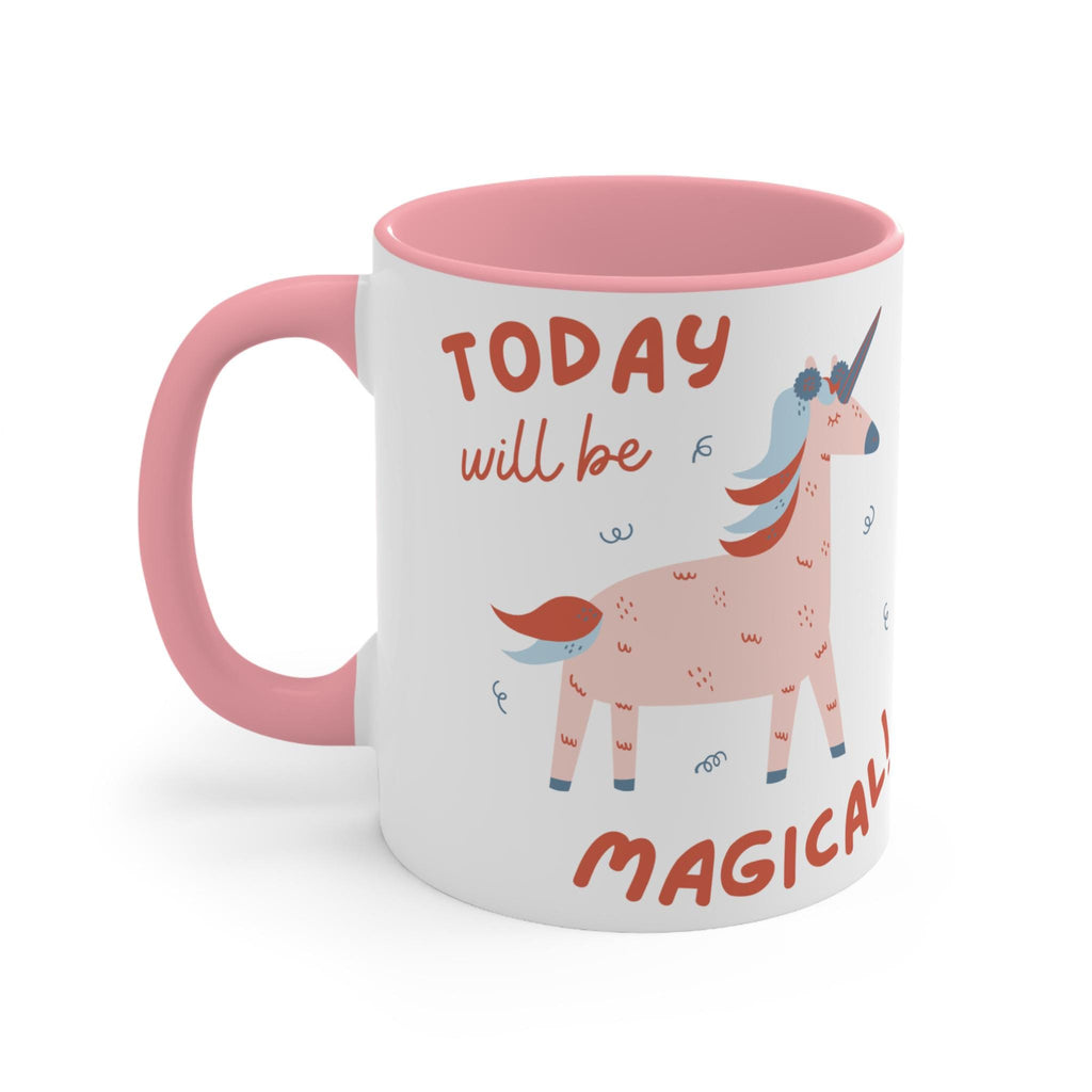 Magical Unicorn Accent Mug  Cheerful Gift for Kids and Adults, Unicorn Lovers, Birthday Celebration