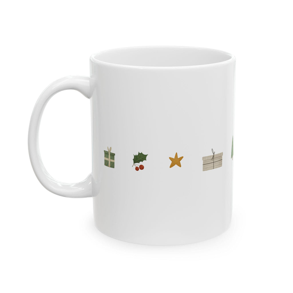 Mini Holiday Icons Mug | Christmas Ornament Tree Skate Gift Box