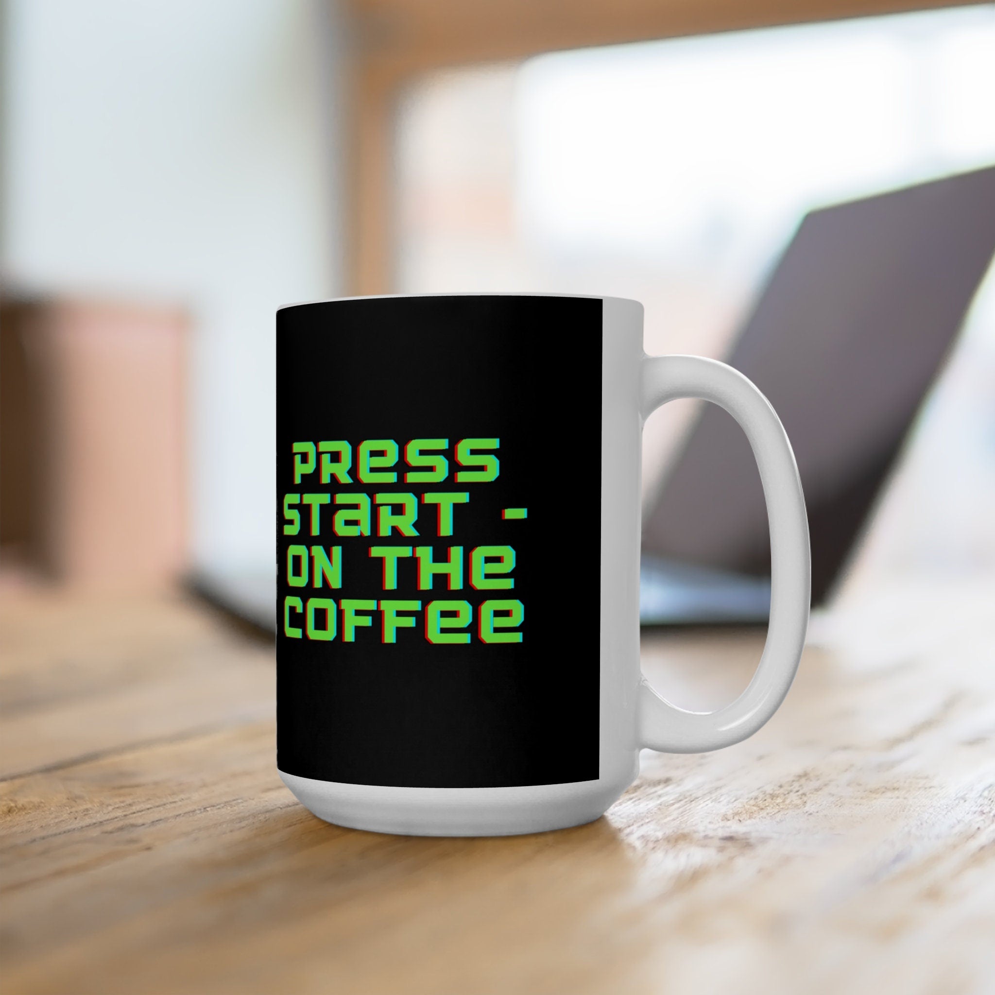 Press Start- On The Coffee Ceramic Mug 15oz