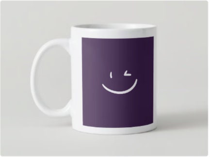 Life is Good -Smile Mug 15 Oz (Purple)