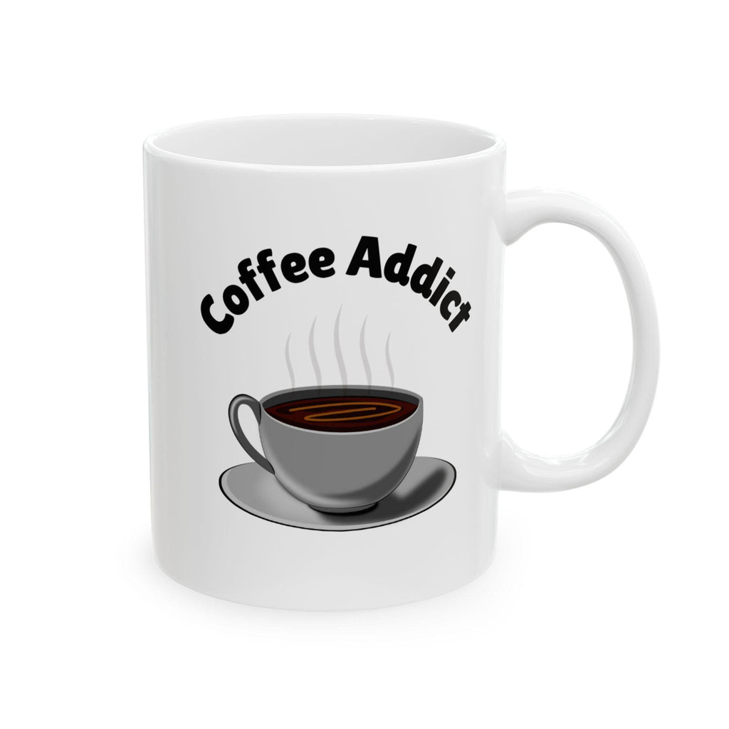 Coffee Addict Ceramic Mug: Fun Kitchen Decor, Gift for Coffee Lovers