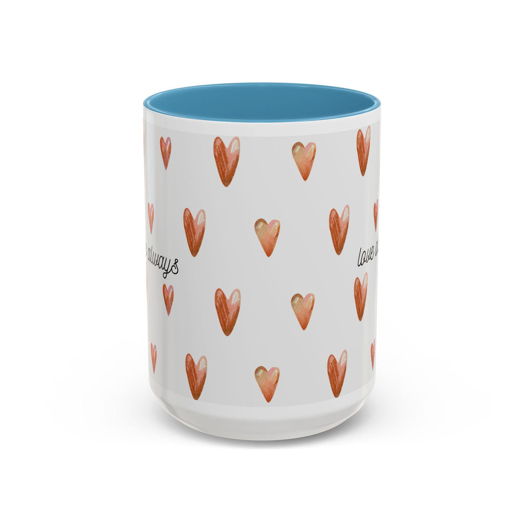 Heart Coffee Mug | 'Love Always' Accent Mug, Gift for Her