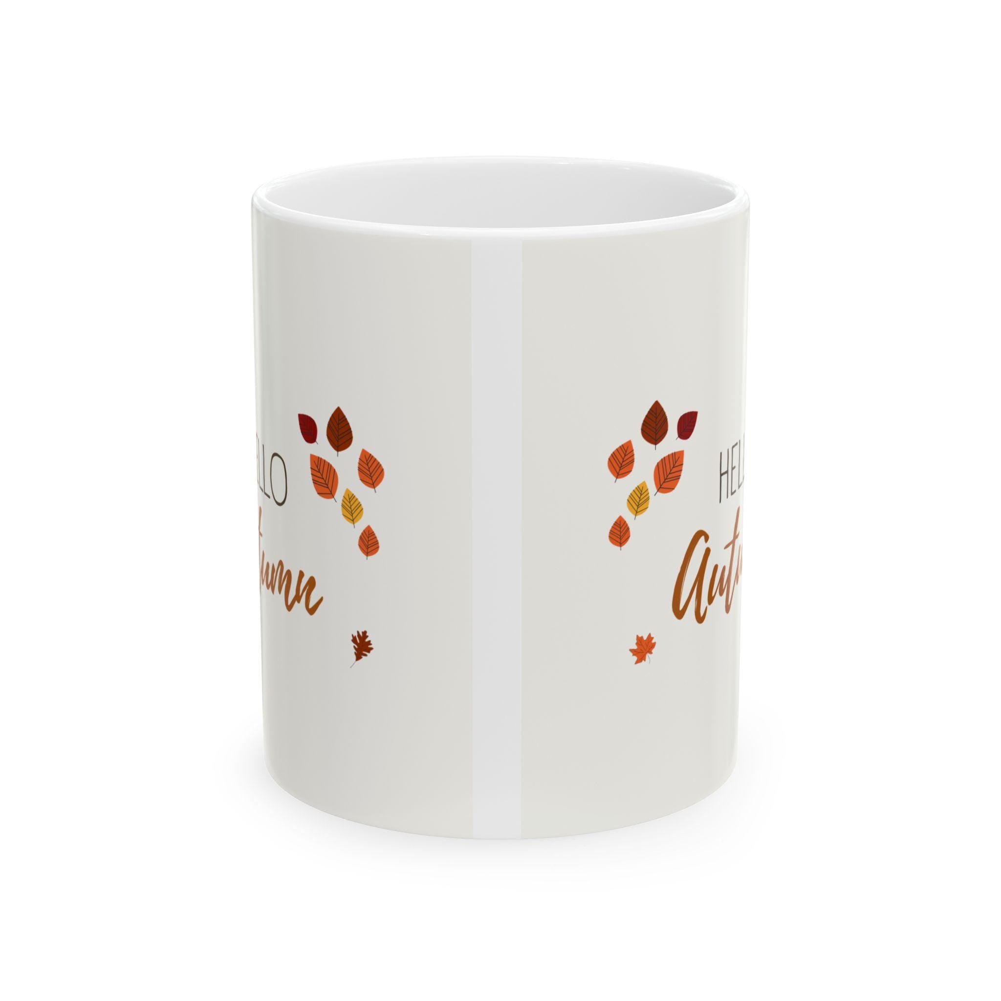 Fall Ceramic Coffee Mug: Cozy Autumn Decor, Nature Lover Gift
