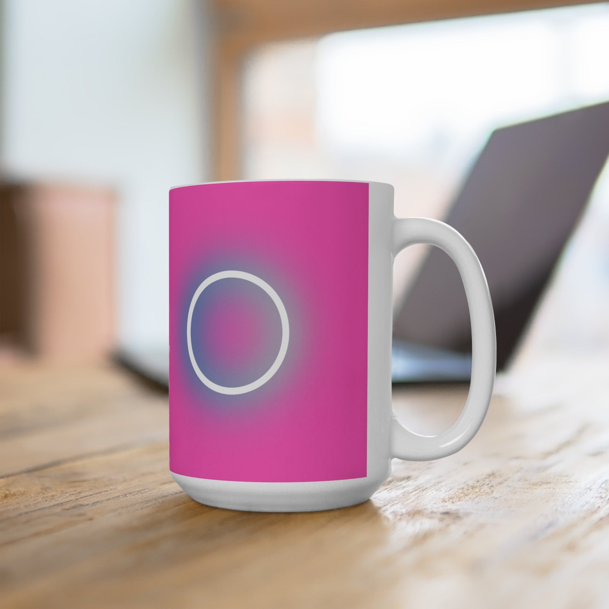 Tic Tac Toe (Pink) Ceramic Mug 15oz