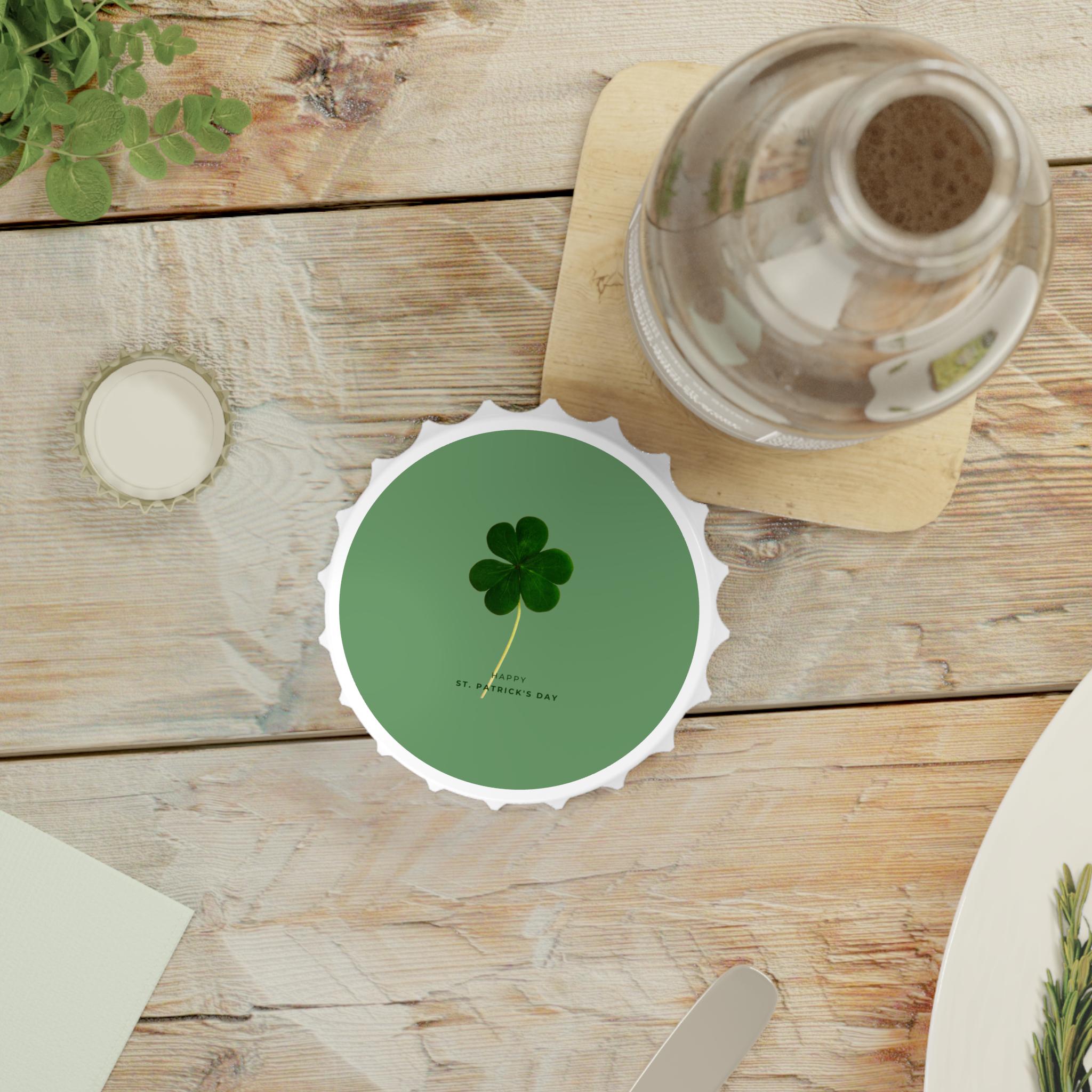 Four-Leaf Clover St. Patrick's Day Bottle Opener