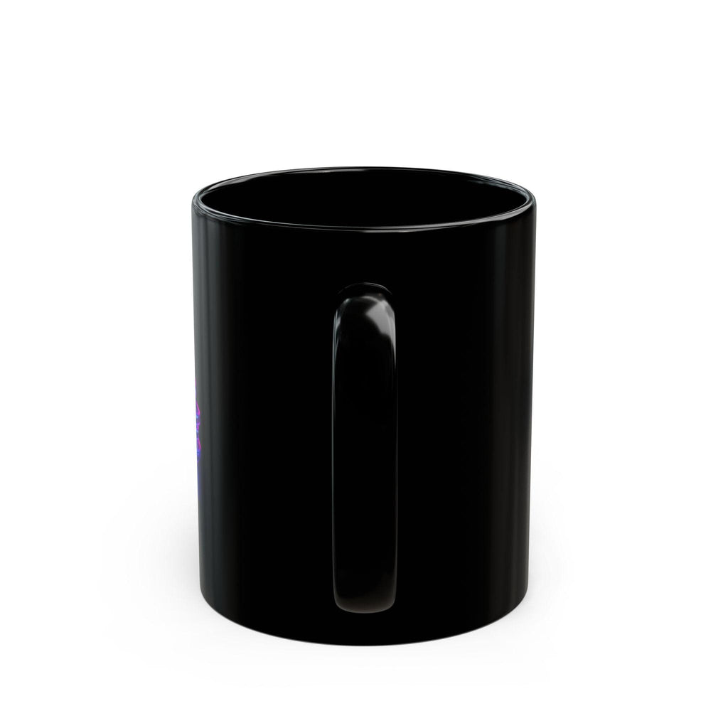 Neon Coil Stack Mug | Black Ceramic Coffee Cup